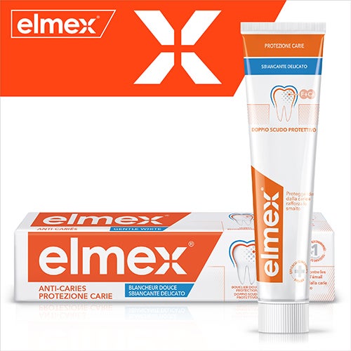 Dentifricio elmex® Protezione Carie Sbiancante Delicato