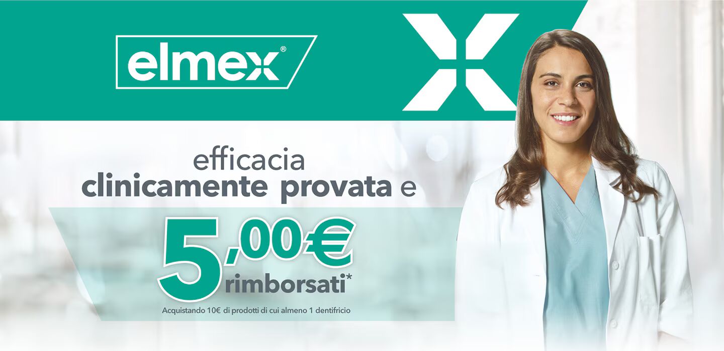 elmex efficacia clinicamente provata e 5€ rimborsati
